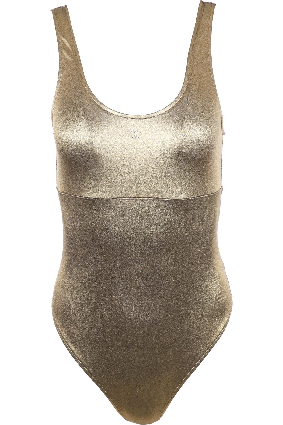 CHANEL GOLD 2024 SWIMSUIT FR 42 UK 14