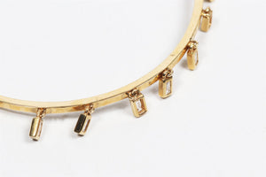 SHAY JEWELLERY 18K YELLOW GOLD AND BAGUETTE DIAMOND HOOP EARRINGS