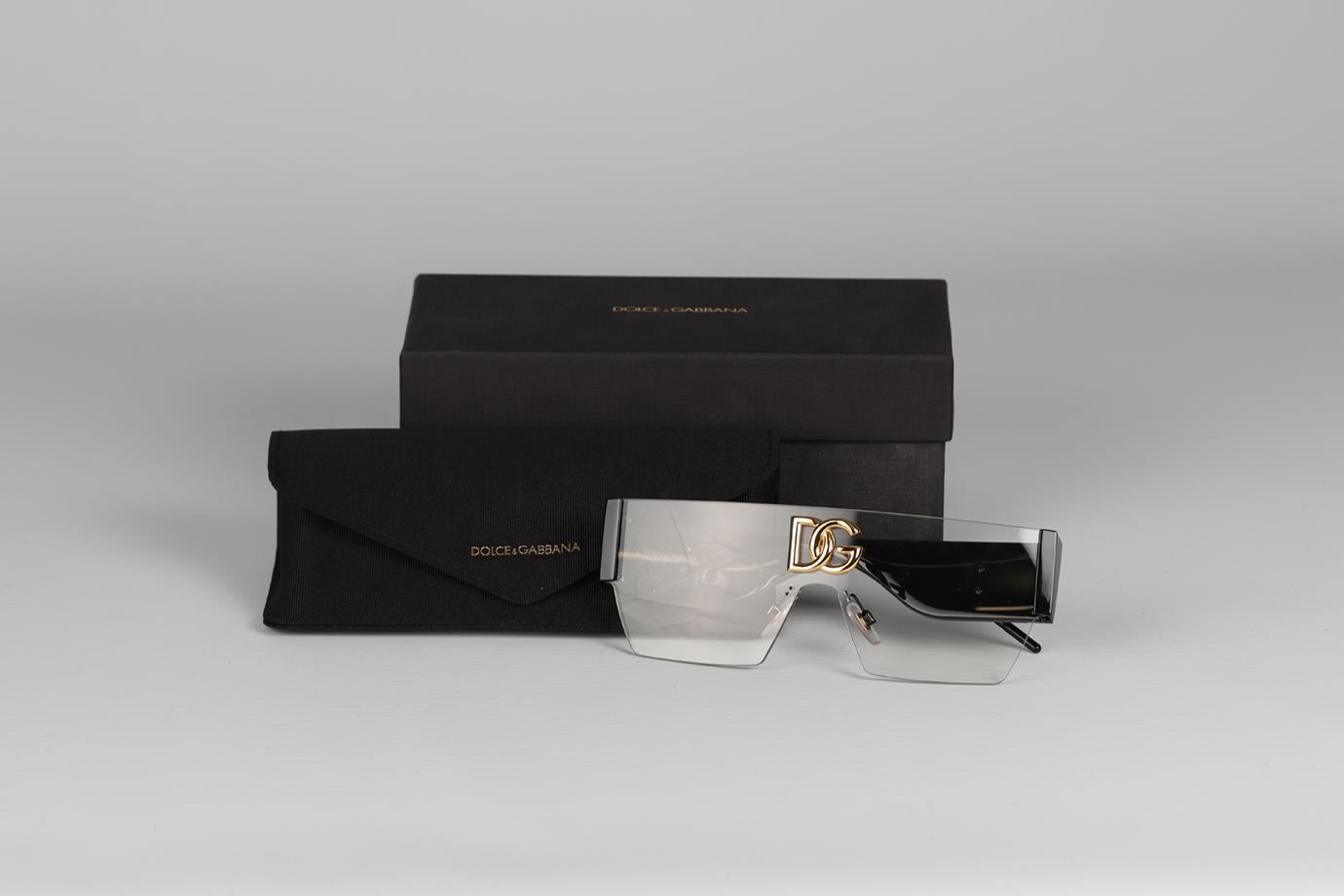 DOLCE & GABBANA D-FRAME ACETATE SUNGLASSES