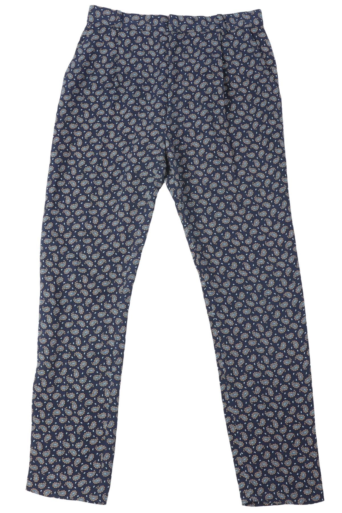 JOSEPH BLUE SILK STRAIGHT LEG PANTS FR 34 UK 6