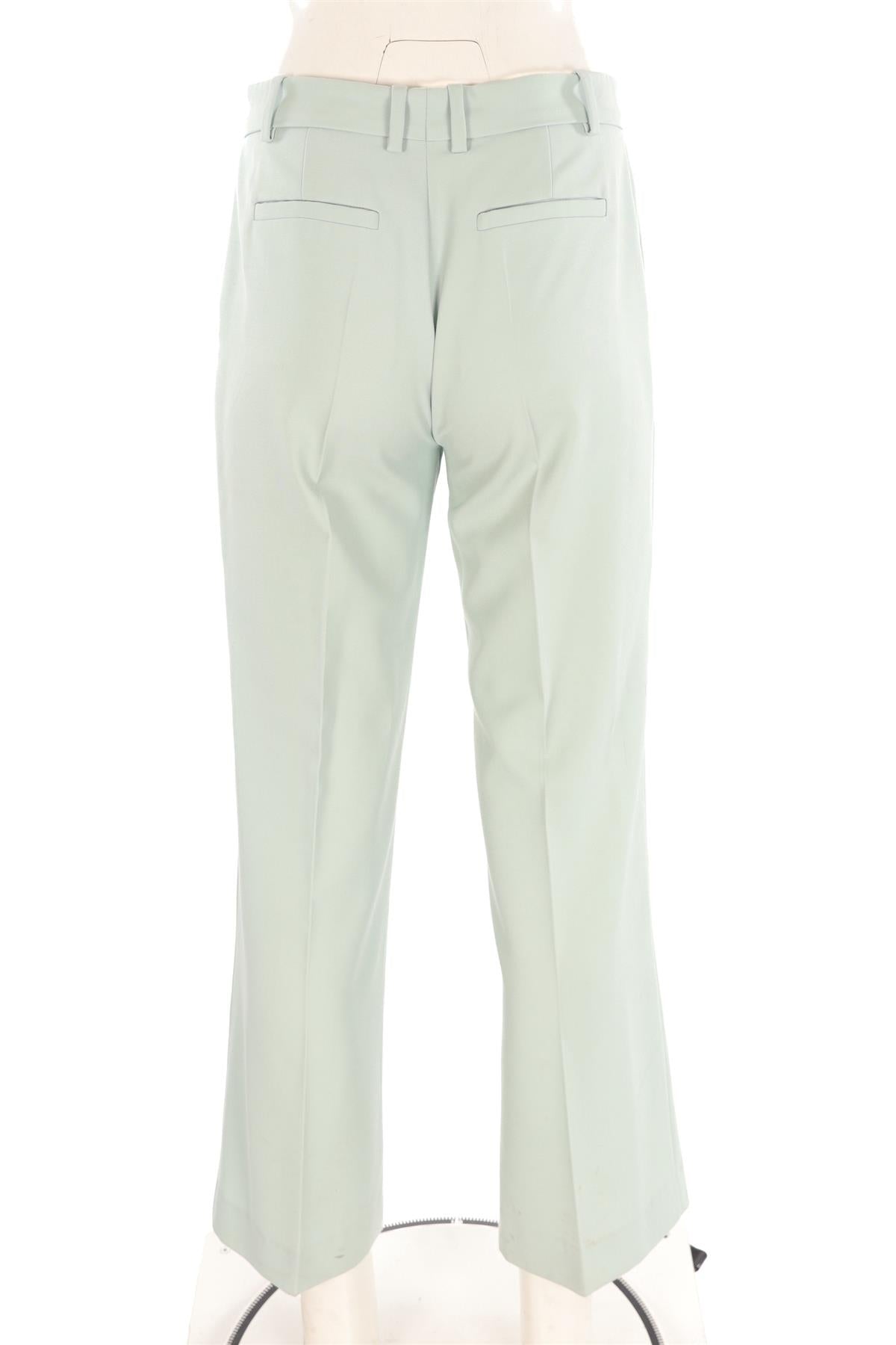 JOSEPH BLUE WOOL STRAIGHT LEG PANTS FR 38 UK 10