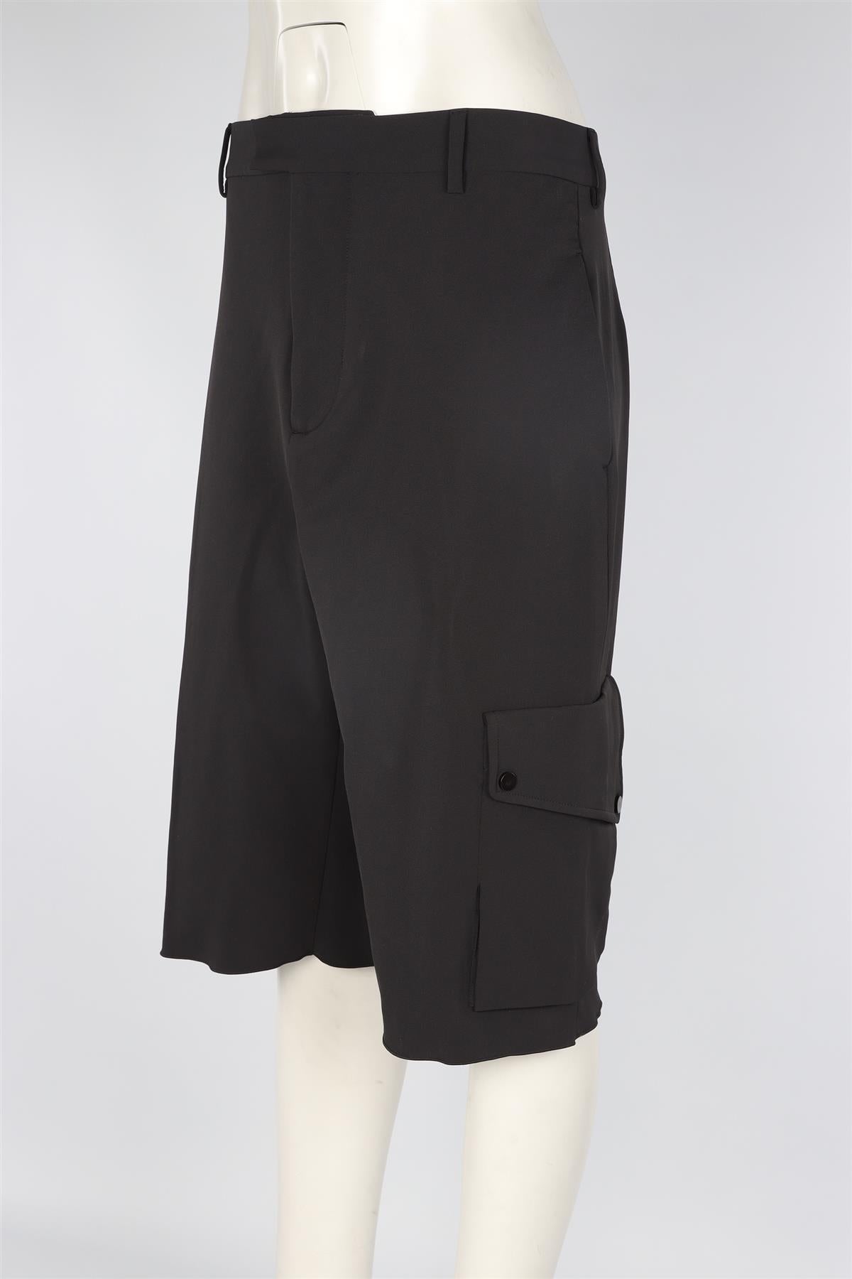 BOTTEGA VENETA BLACK JERSEY SHORTS IT 40 UK 8