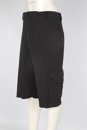 BOTTEGA VENETA BLACK JERSEY SHORTS IT 40 UK 8