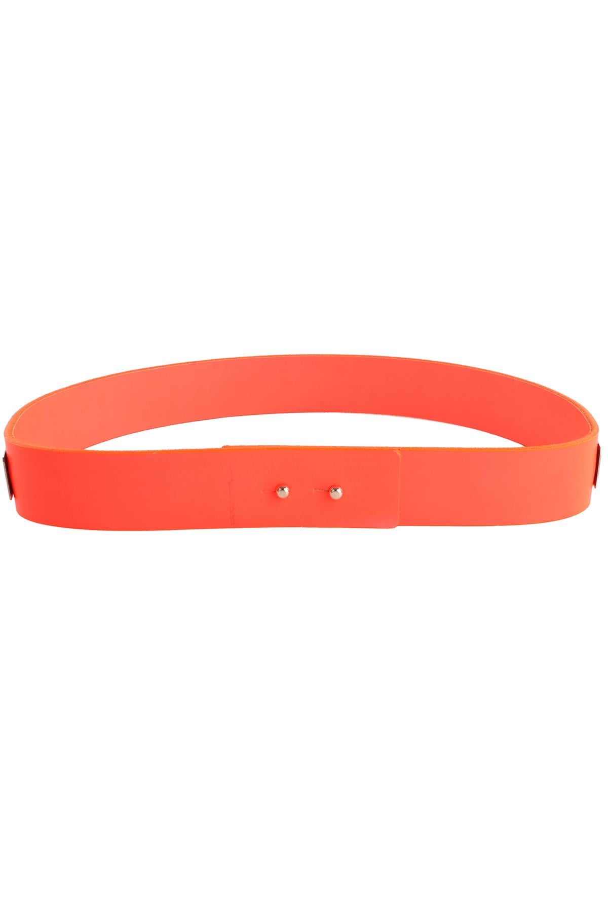ROKSANDA ORANGE LEATHER WAIST BELT UK 10