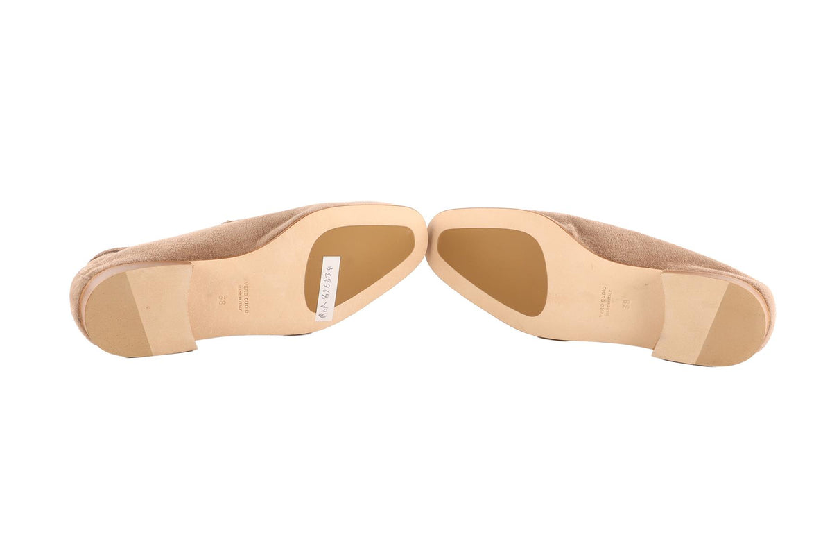 BOMBA ATELIER BEIGE SUEDE LOAFERS EU 38 UK 5 US 8
