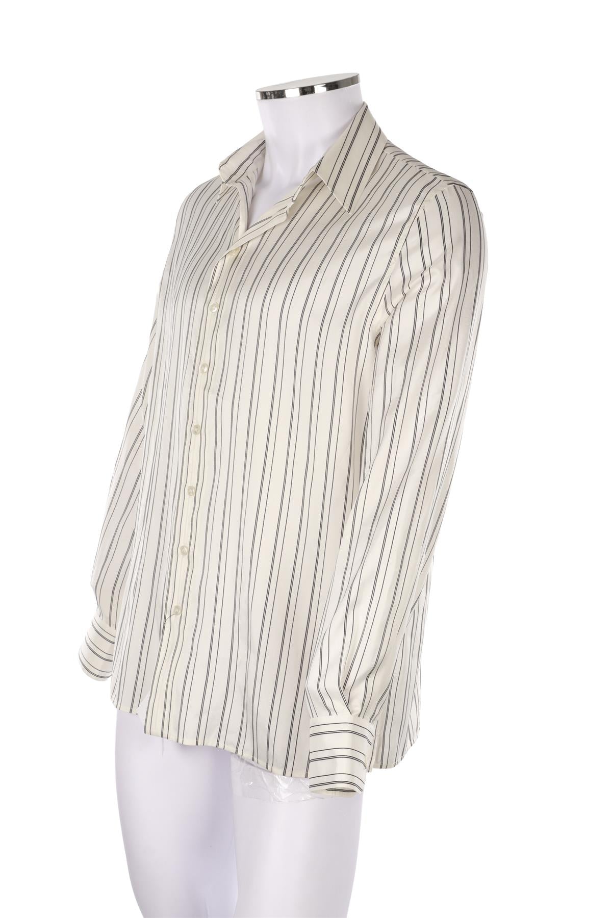 WHITE MEN'S SILK SHIRT