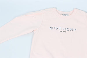 GIVENCHY PINK KIDS GIRLS COTTON SWEATSHIRT 8 YEARS