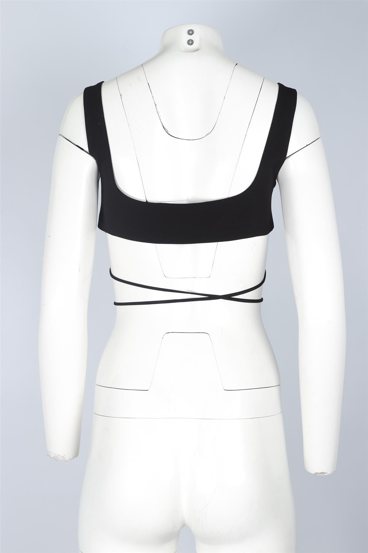MÔNOT BLACK CROP TOP UK 6