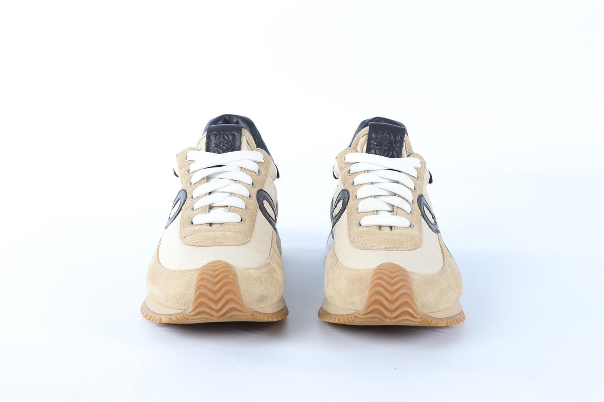 LOEWE BEIGE FLOW RUNNER SUEDE SNEAKERS EU 38 UK 5 US 8