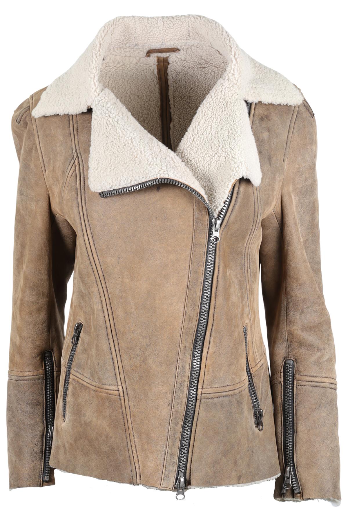 Sylvie Schimmel Brown Suede Jacket FR 42 UK 14