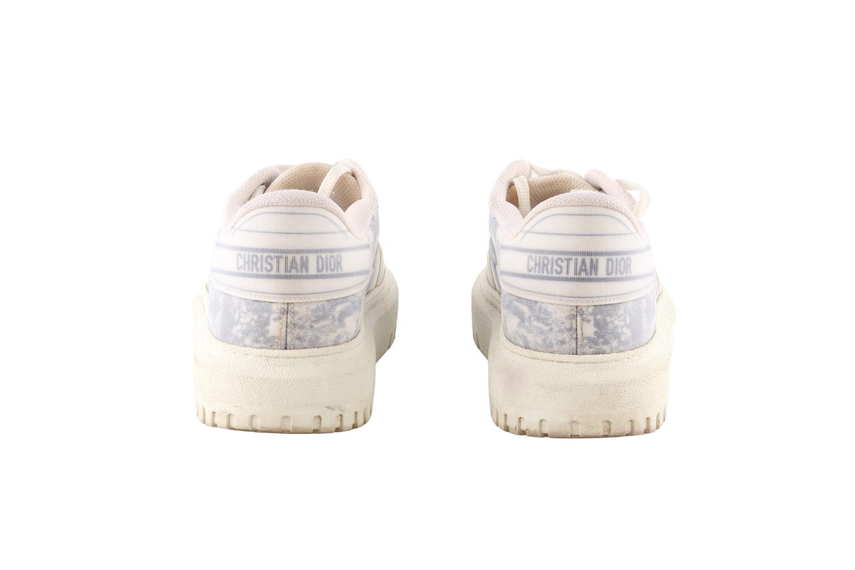 CHRISTIAN DIOR ECRU ADDICT FABRIC SNEAKERS EU 39 UK 6 US 9