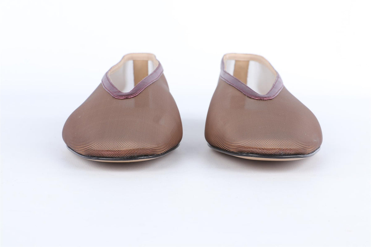 LE MONDE BERYL PURPLE MESH BALLET FLATS EU 37 UK 4 US 7