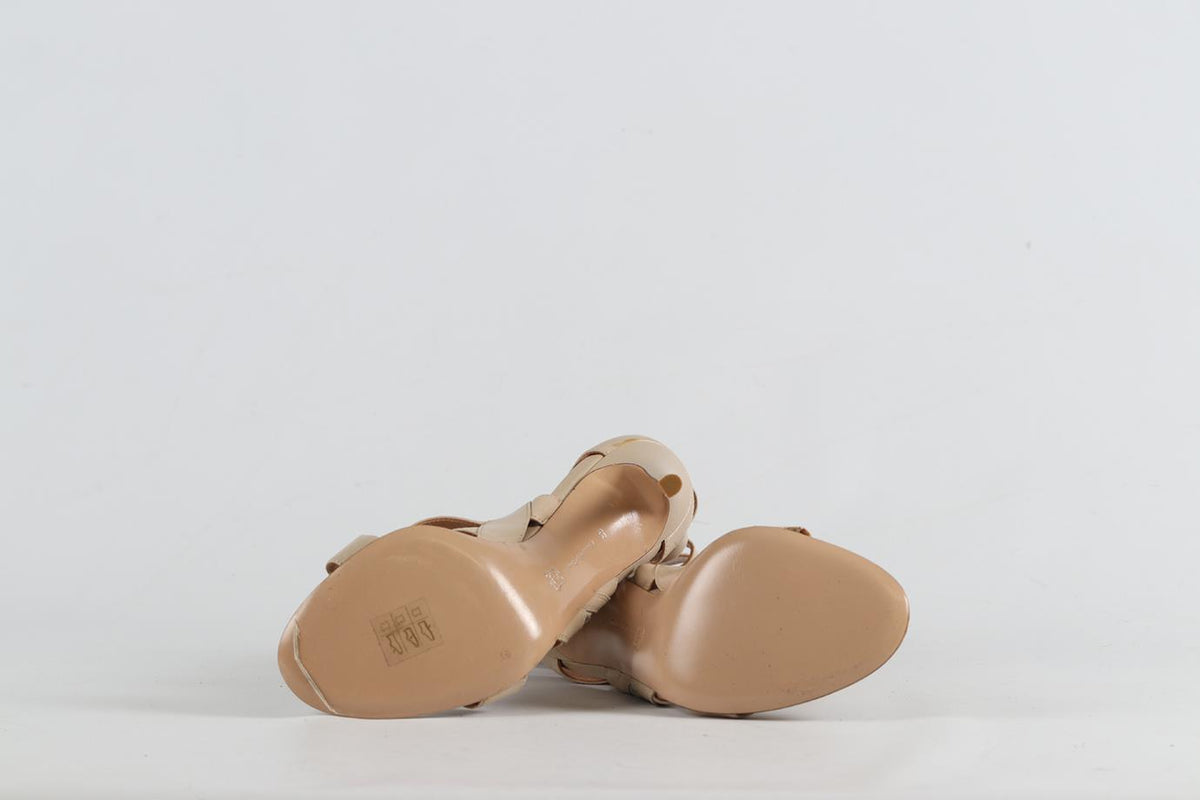GIANVITO ROSSI LEATHER SANDALS EU 38 UK 5 US 8