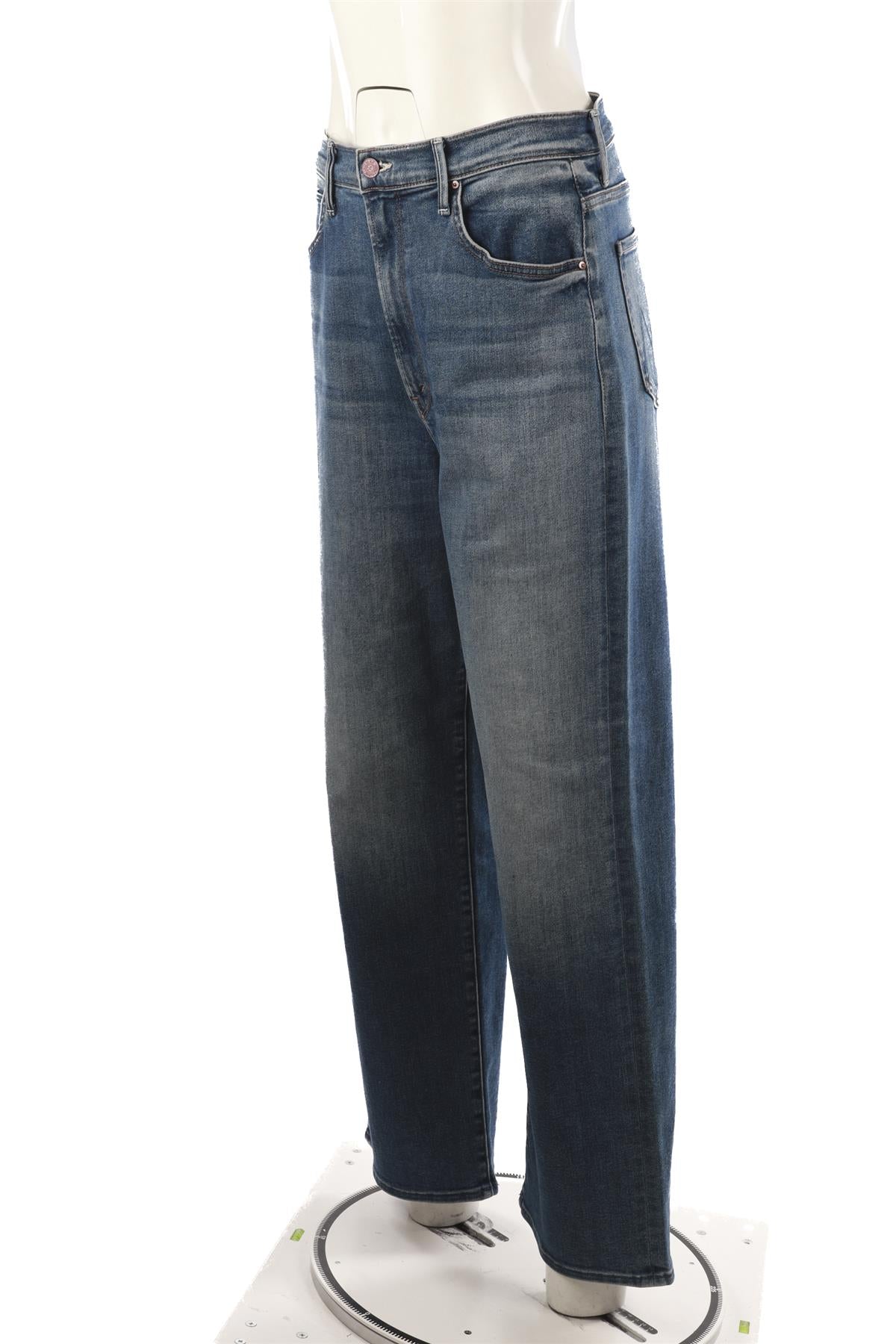 MOTHER BLUE HIGH RISE WIDE LEG JEANS W29