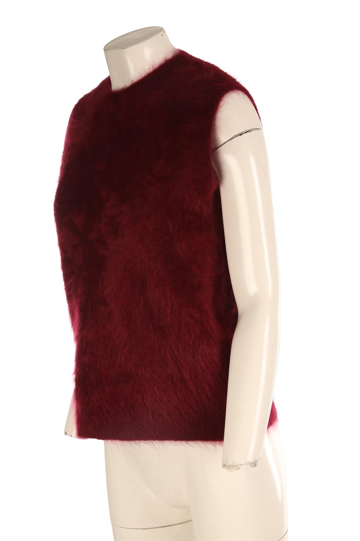LISA YANG BURGUNDY CASHMERE VEST SMALL