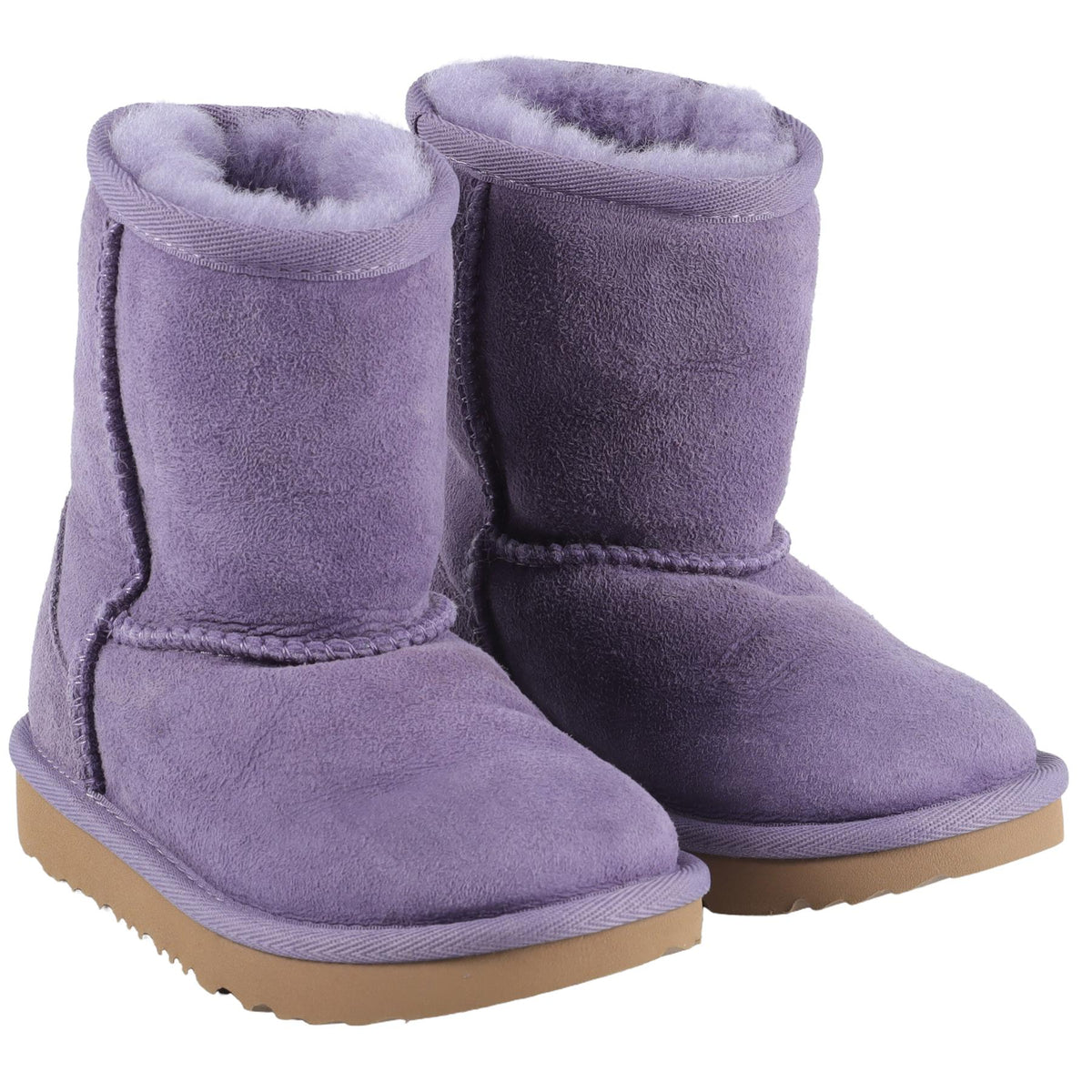 UGGS PURPLE GIRLS SUEDE ANKLE BOOTS