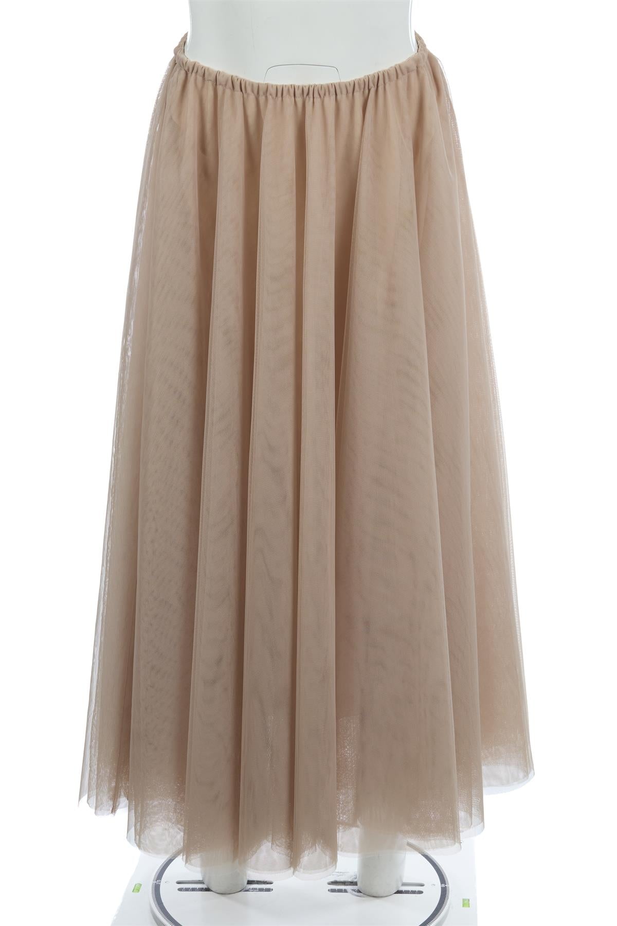 RAEY NUDE TULLE MAXI SKIRT XXSMALL/XSMALL