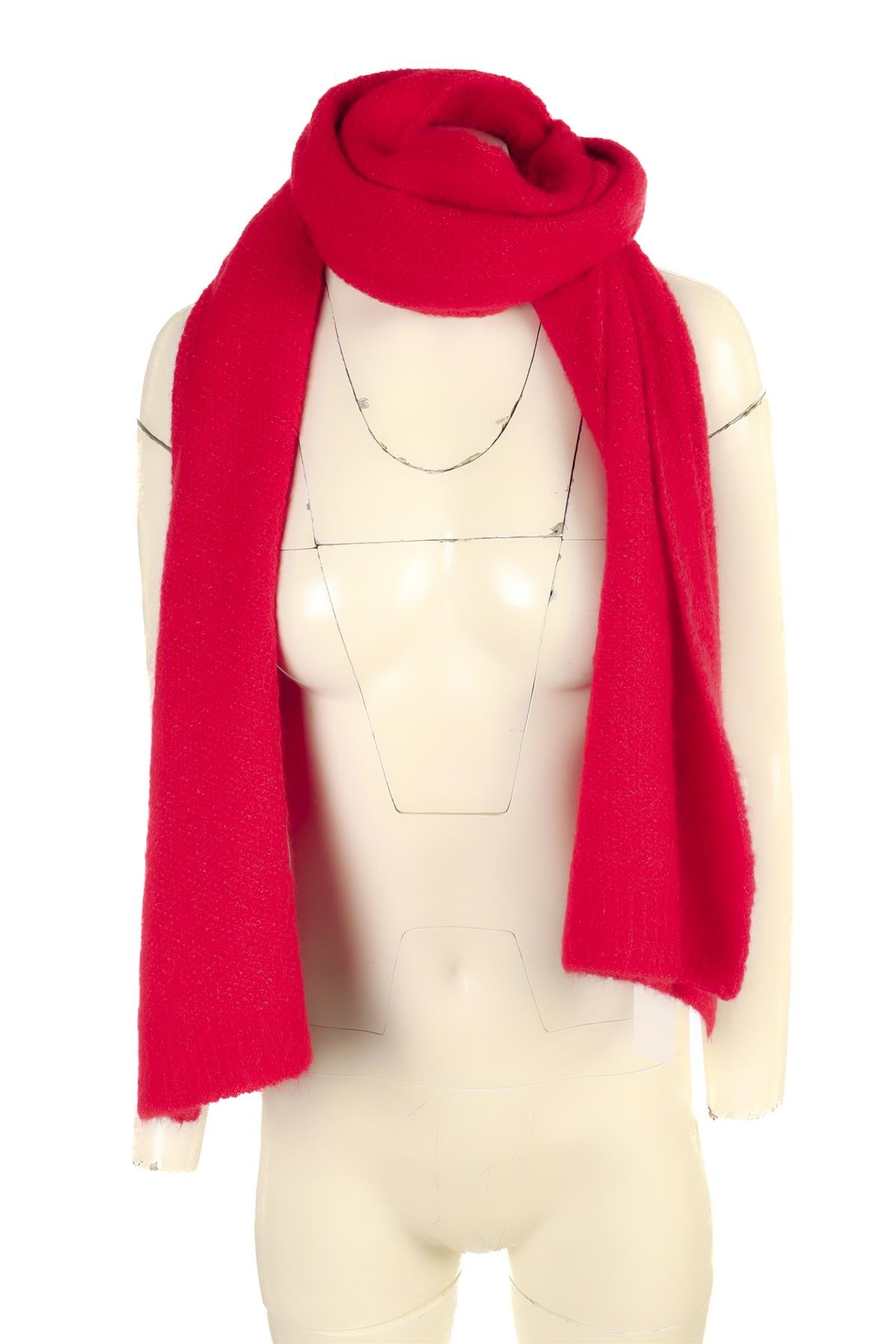 AMERICAN VINTAGE RED KNIT SCARF
