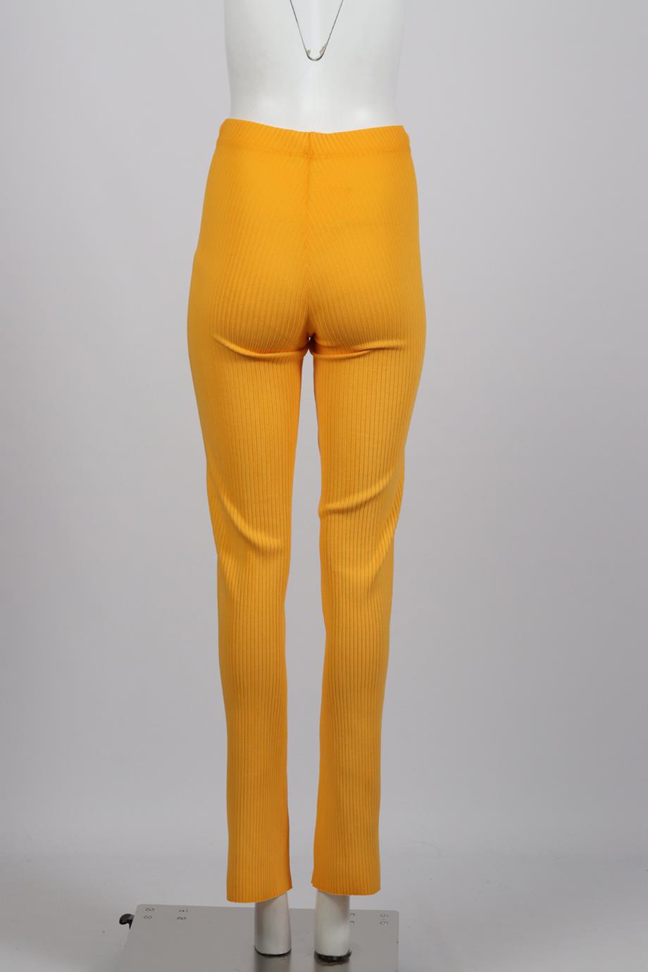 COTTON CITIZEN RIBBED COTTON BLEND FLARED PANTS XSMALL
