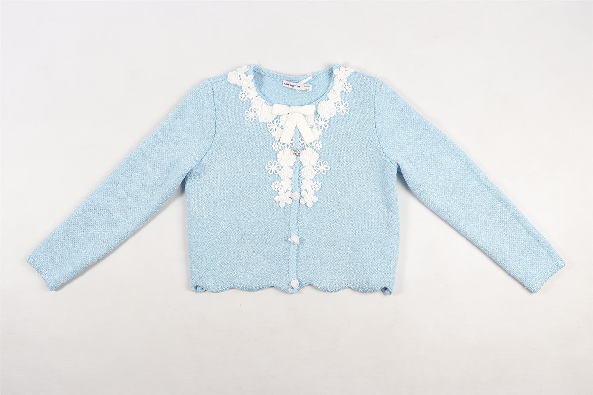 SELF-PORTRAIT BLUE KIDS GIRLS KNIT CARDIGAN 10-12 YEARS
