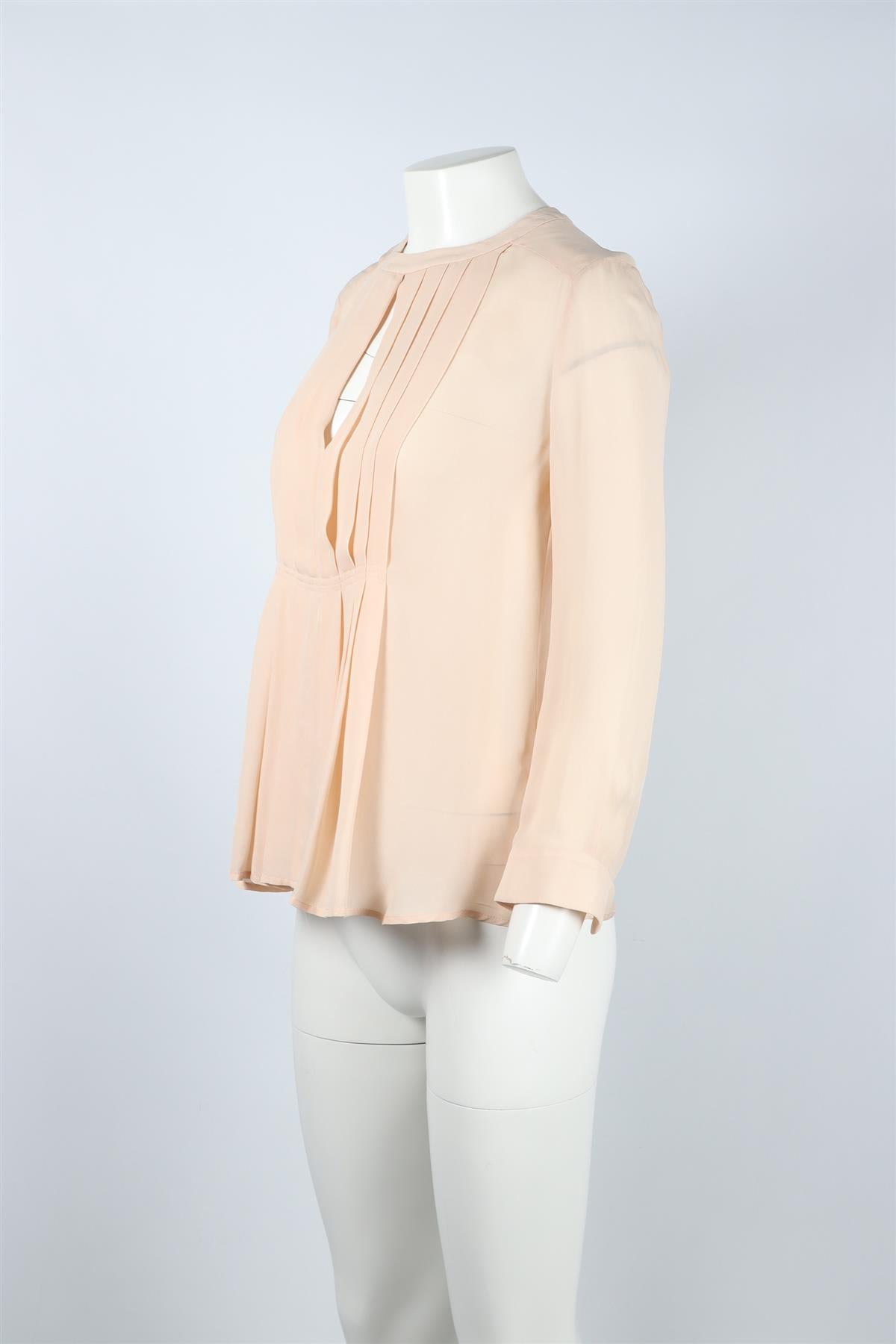 A.L.C. NUDE SILK TOP XSMALL