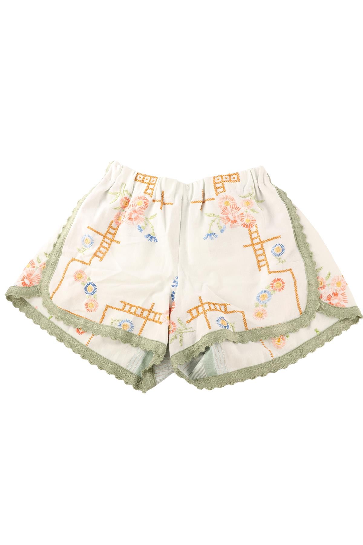 ORSINA GREEN COTTON SHORTS LARGE