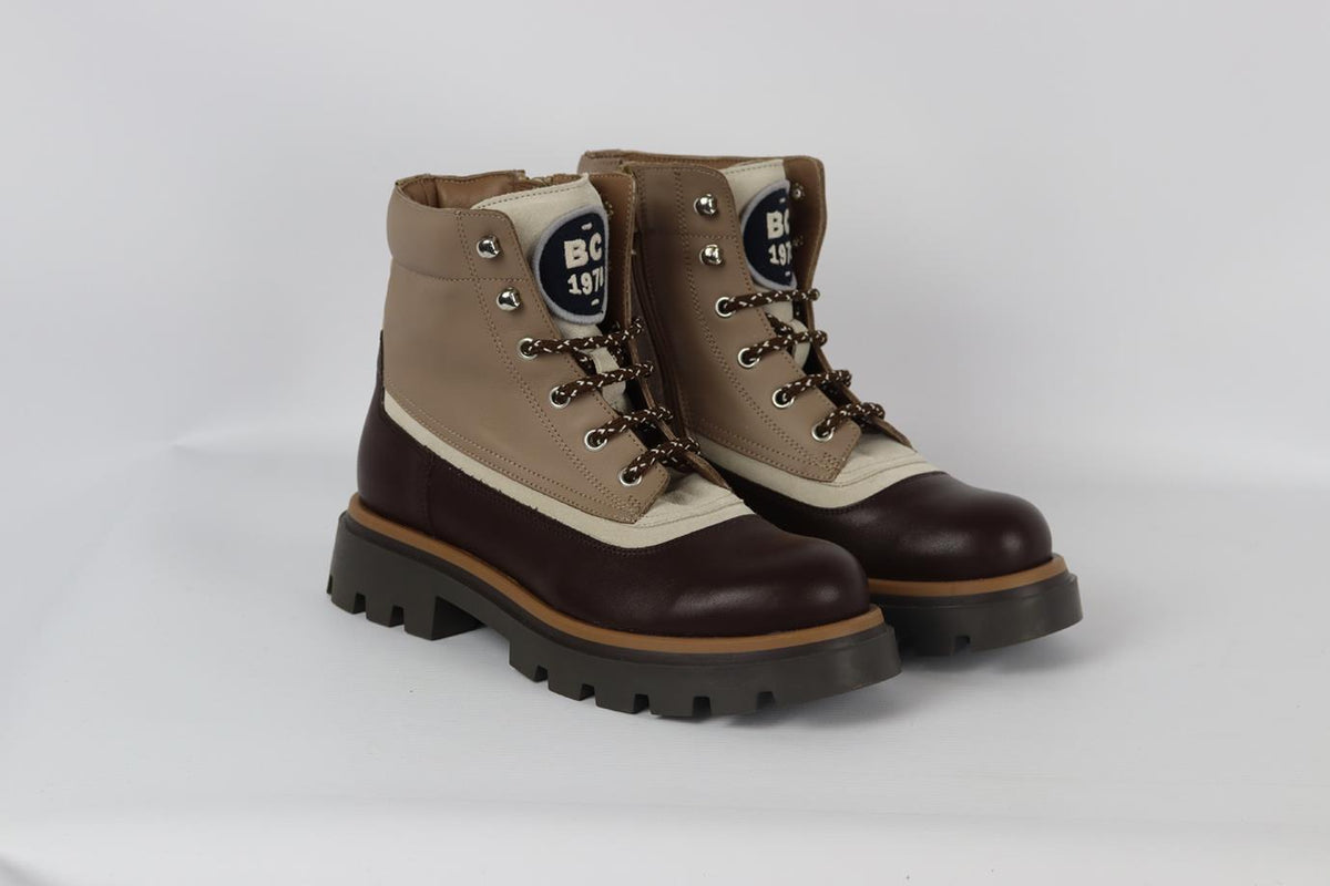 BRUNELLO CUCINELLI KIDS BOYS LEATHER BOOTS EU 34 UK 2