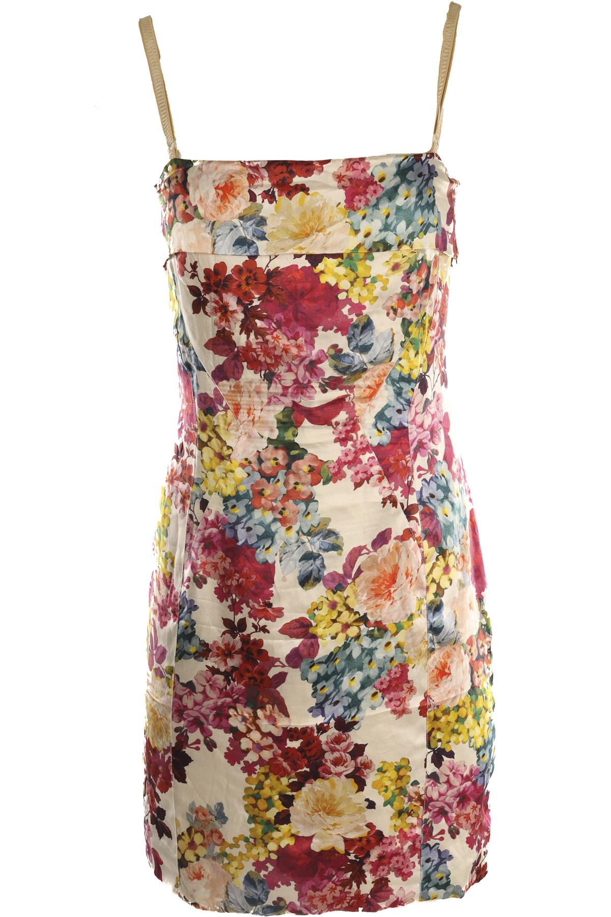 D&G MULTI SILK MINI DRESS IT 44 UK 12
