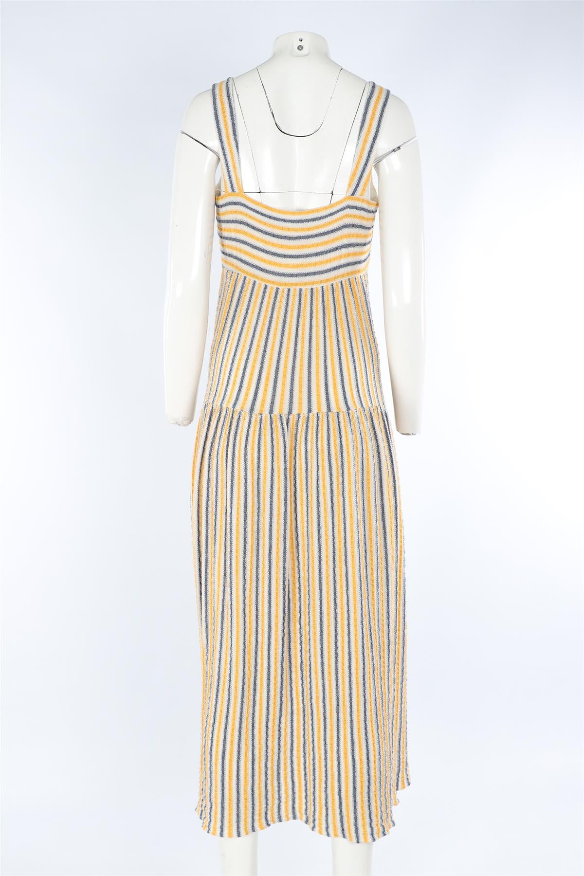 THREE GRACES LONDON MULTI COTTON MAXI DRESS UK 10