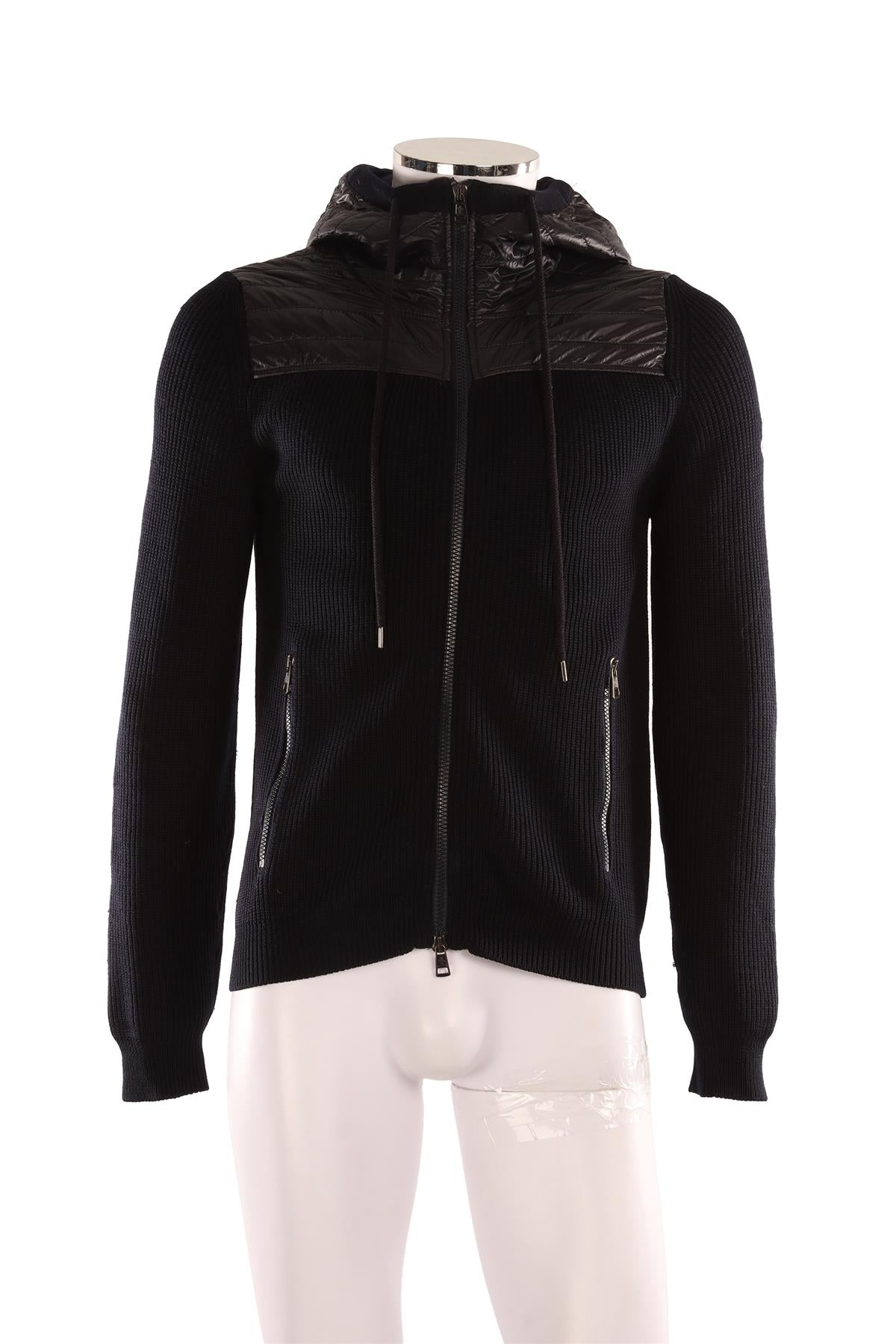 MONCLER NAVY MEN'S WOOL JACKET MEDIUM