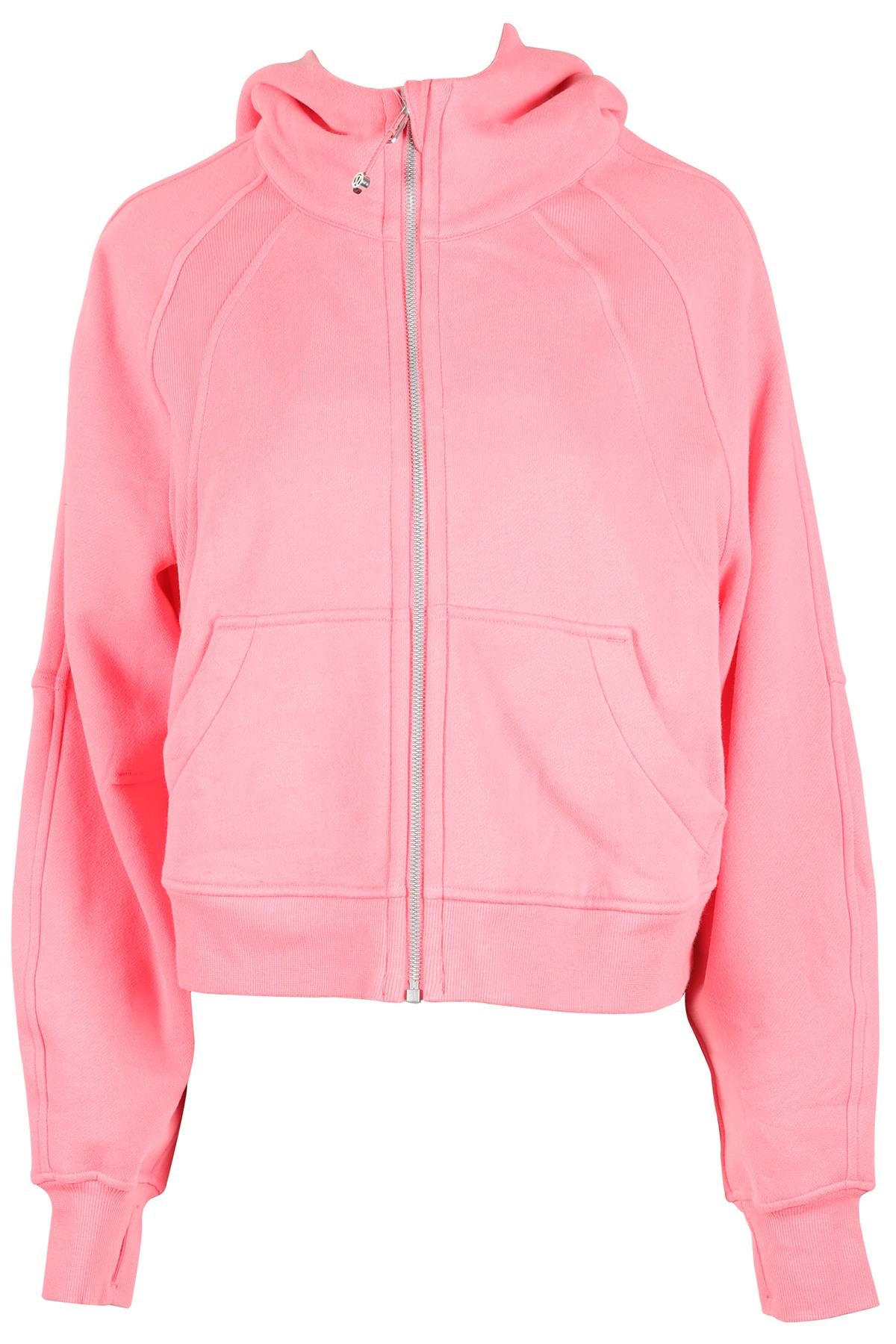 LULULEMON PINK COTTON HOODIE MEDIUM-LARGE