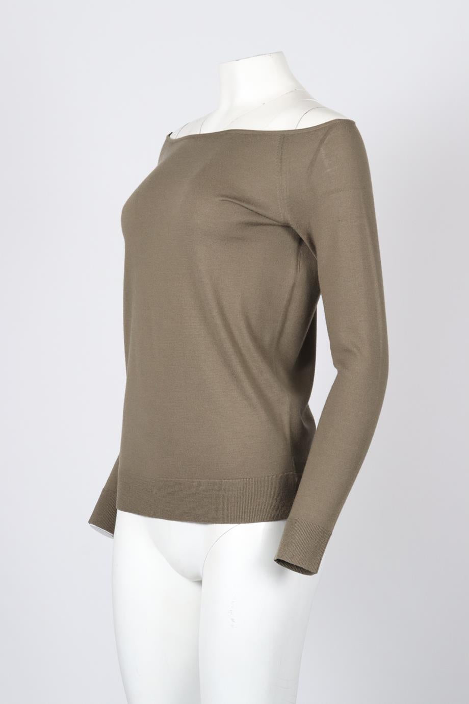 THEORY OFF THE SHOULDER WOOL TOP SMALL