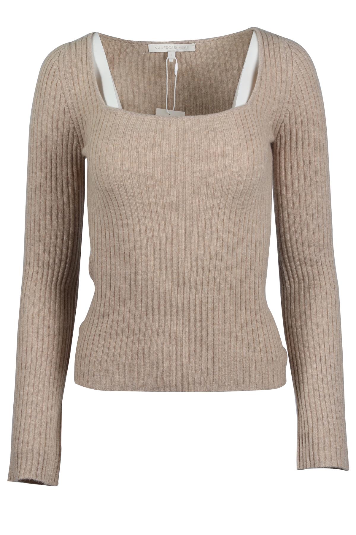 NAKED CASHMERE BEIGE CASHMERE TOP SMALL