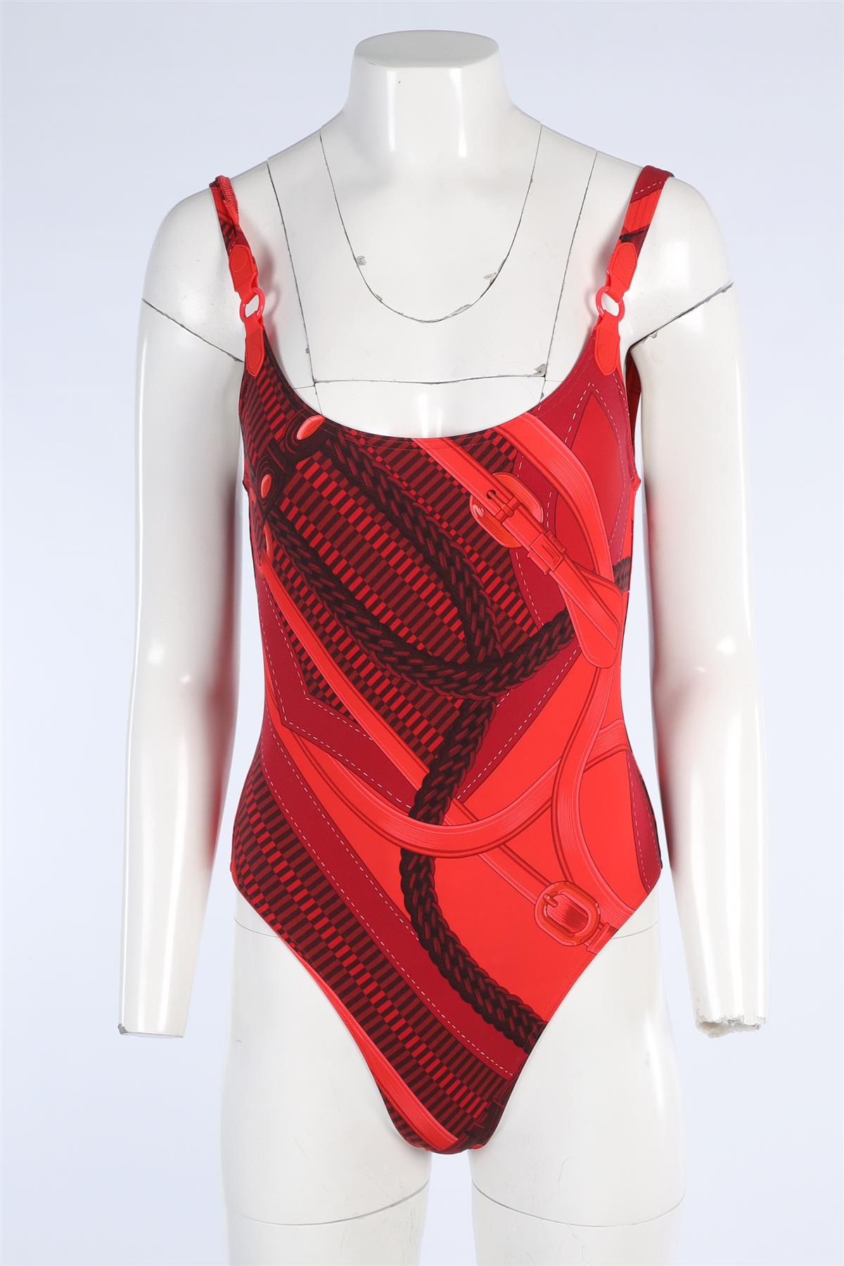 HERMÈS RED SWIMSUIT FR 42 UK 14
