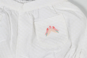 FENDI WHITE BABY GIRLS COTTON SHORTS 18 MONTHS