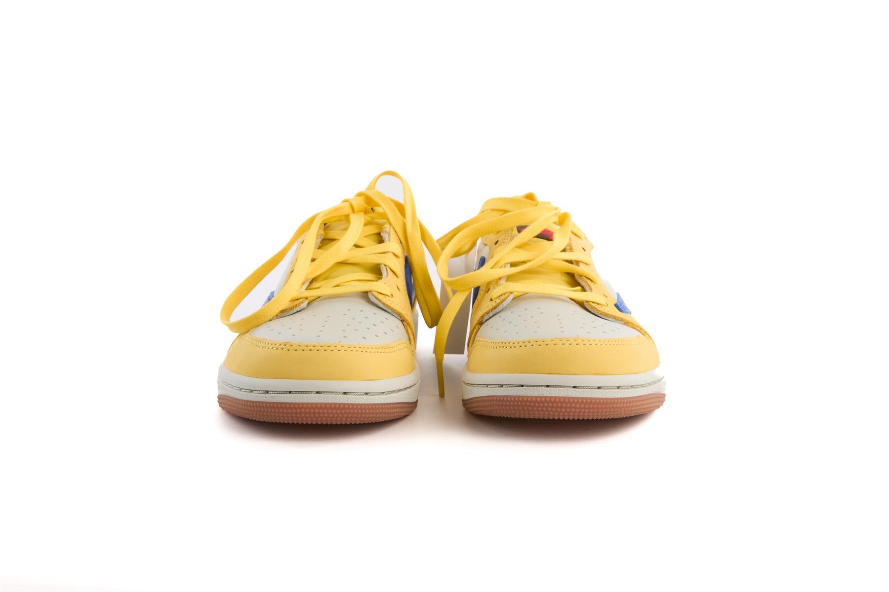 NIKE + TRAVIS SCOTT BLACK AIR JORDAN 1 CANARY SNEAKERS UK 5.5 EU 39 US 6