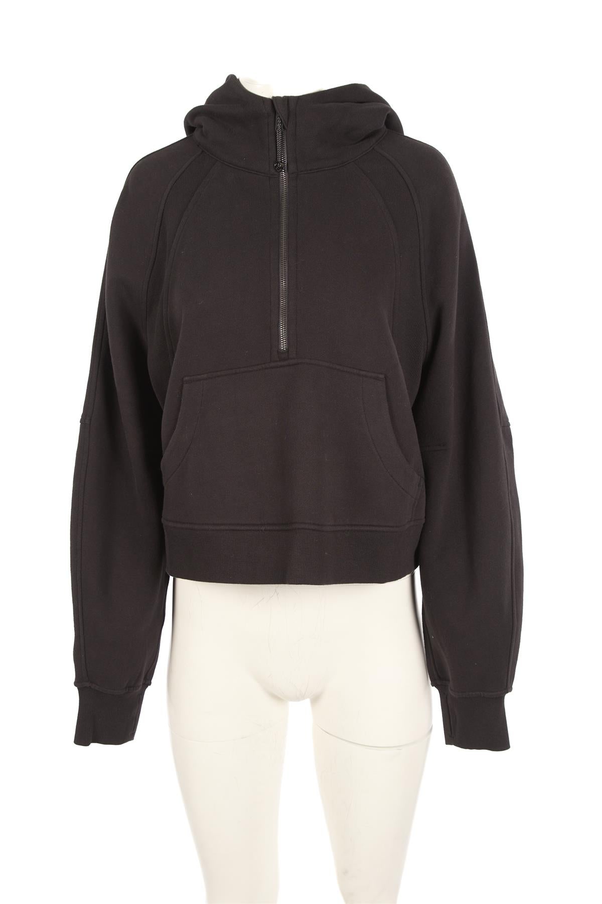 LULULEMON BLACK COTTON HOODIE MEDIUM/LARGE