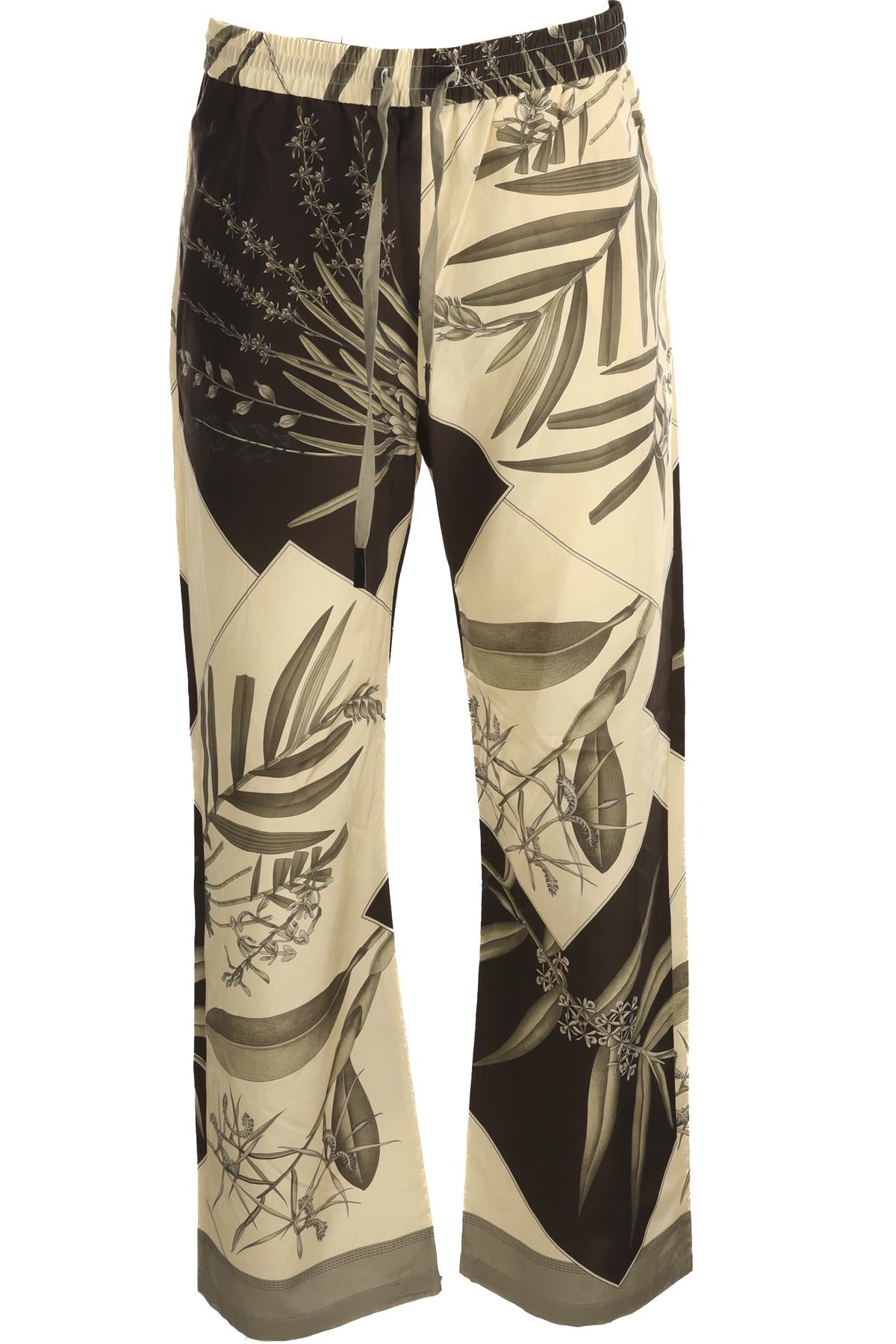 LOEWE + PAULA'S IBIZA MULTI COTTON STRAIGHT LEG PANTS MEDIUM