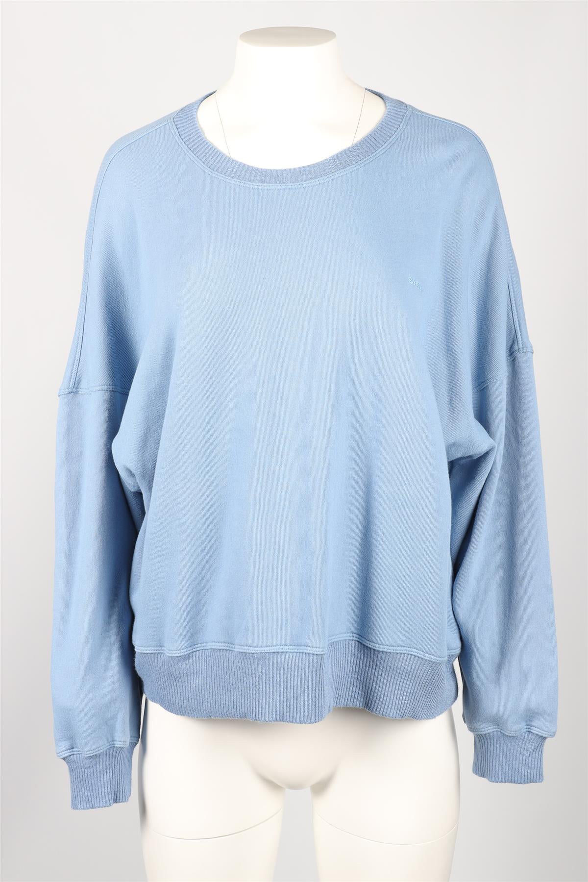 SABLYN BLUE JERSEY SWEATSHIRT SMALL