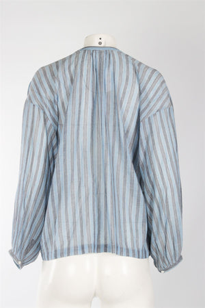 DÔEN BLUE COTTON TOP XSMALL