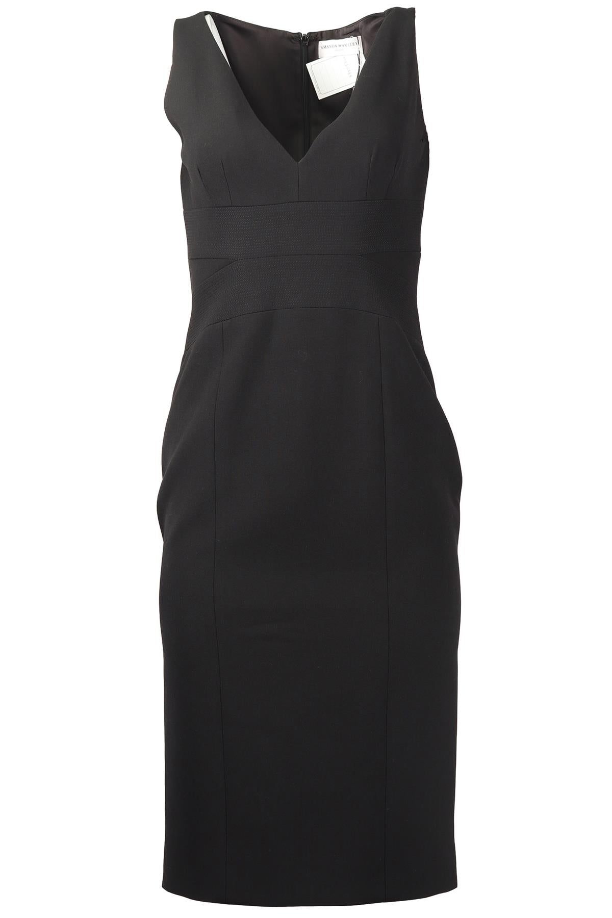 AMANDA WAKELEY COTTON BLEND MIDI DRESS UK 10