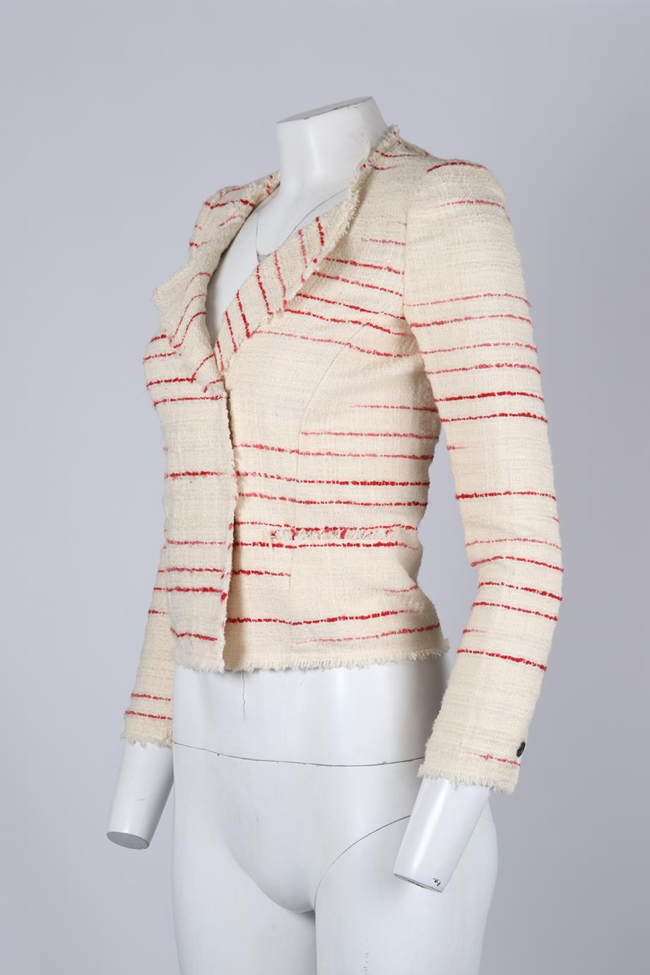 ISABEL MARANT ÉTOILE COTTON BLEND TWEED JACKET FR 34 UK 6