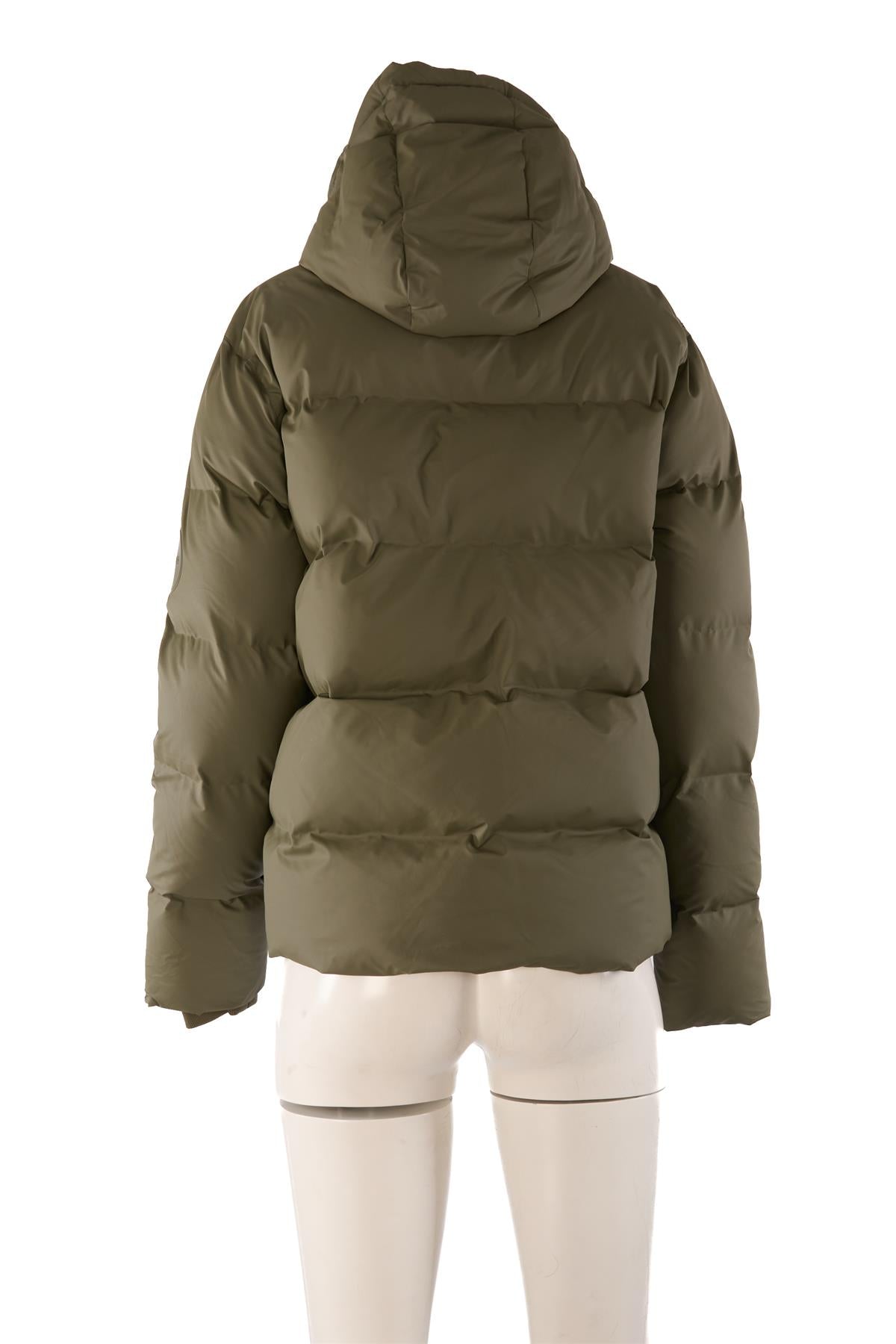 RAINS GREEN PADDED SHELL JACKET XSMALL-SMALL