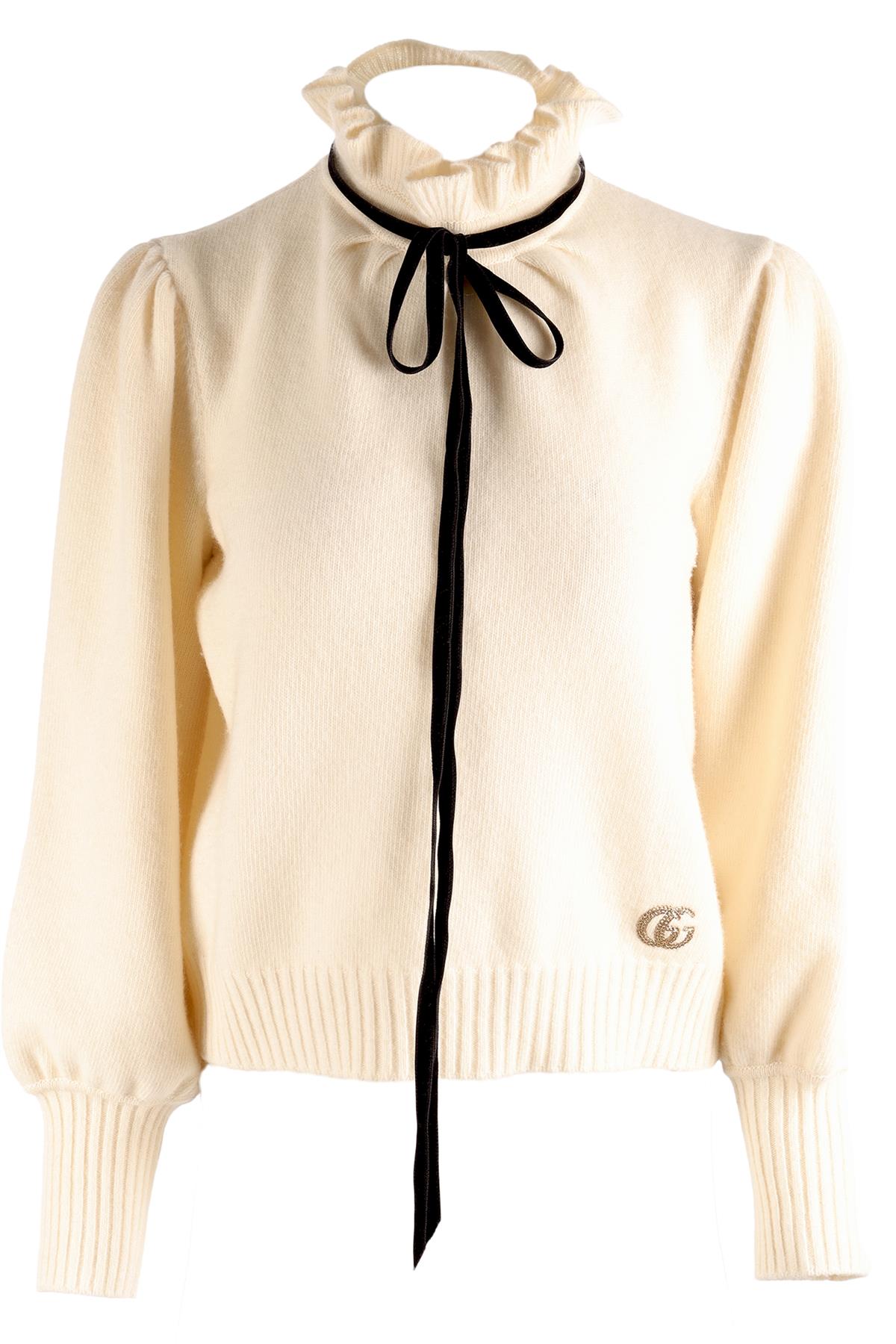 GUCCI CREAM WOOL SWEATER MEDIUM