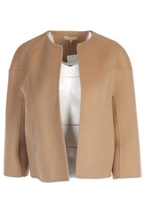 MICHAEL KORS TAN CASHMERE CARDIGAN US 4 UK 8
