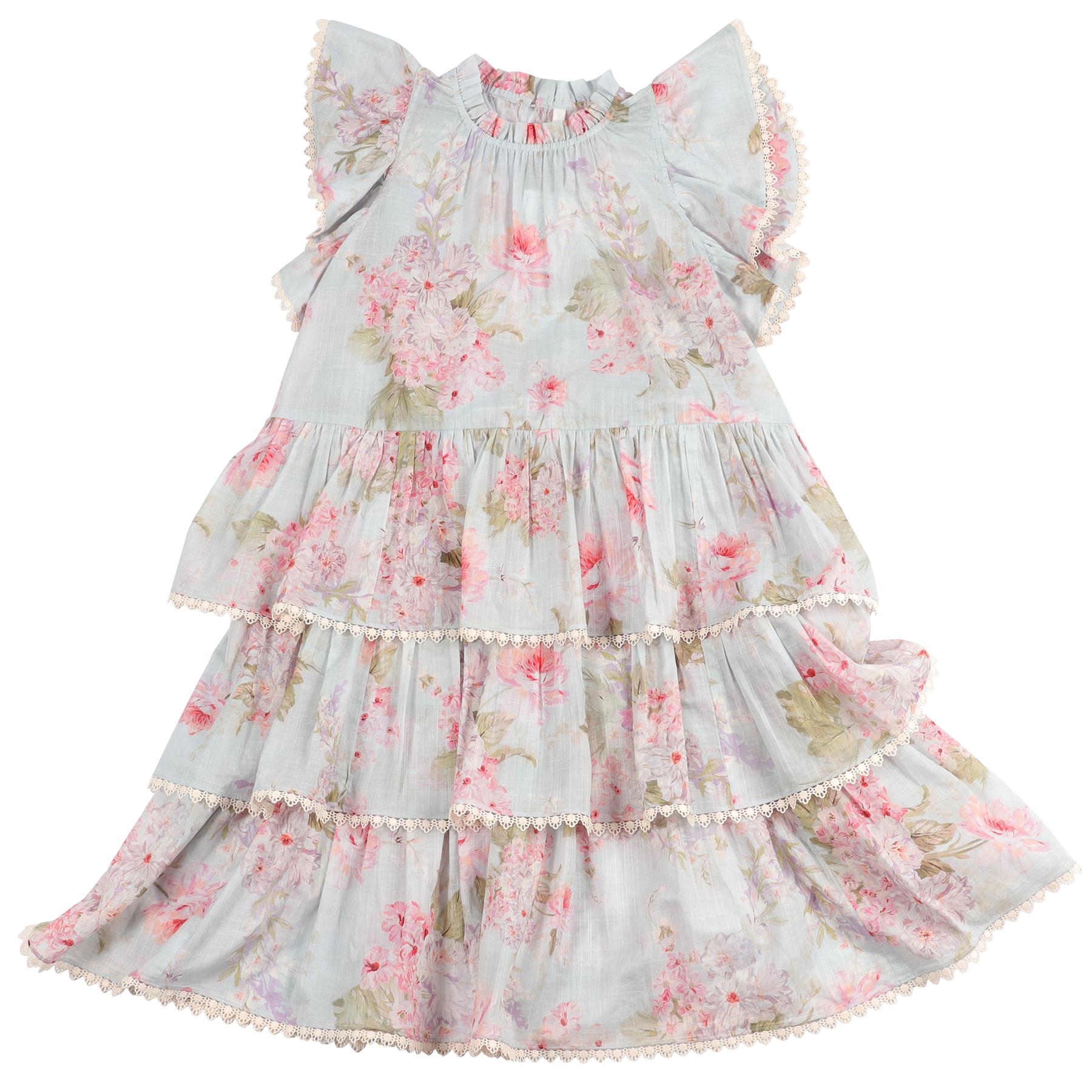 ZIMMERMANN MULTI KIDS GIRLS COTTON DRESS 12 YEARS