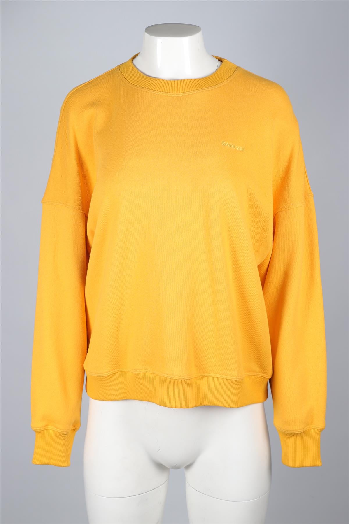 SABLYN ORANGE COTTON SWEATSHIRT XSMALL