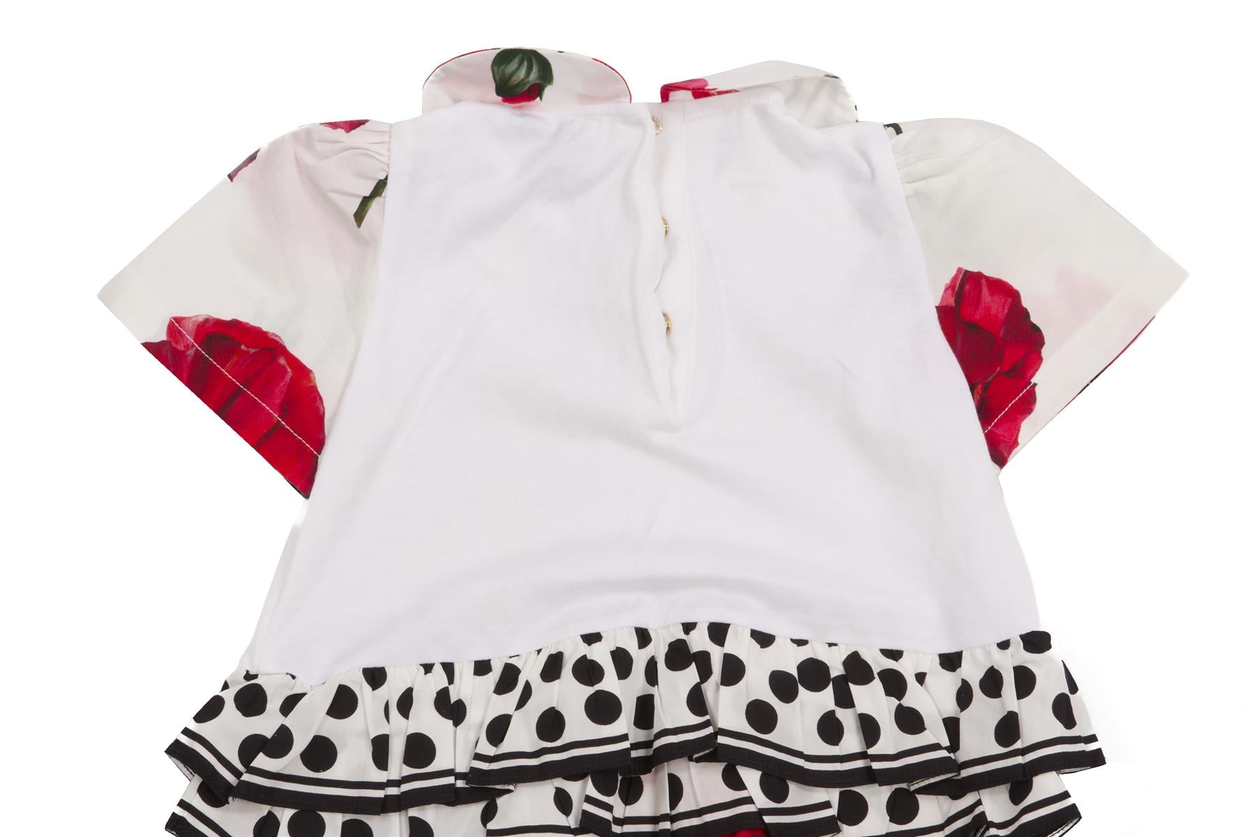 DOLCE & GABBANA WHITE BABY GIRLS ONESIE 12-18 MONTHS