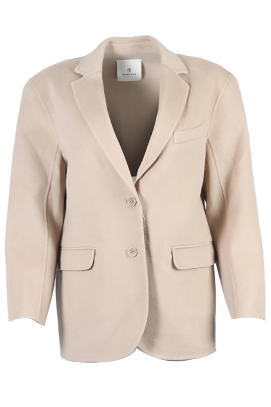 ANINE BING WOOL AND CASHMERE BLEND BLAZER XSMALL