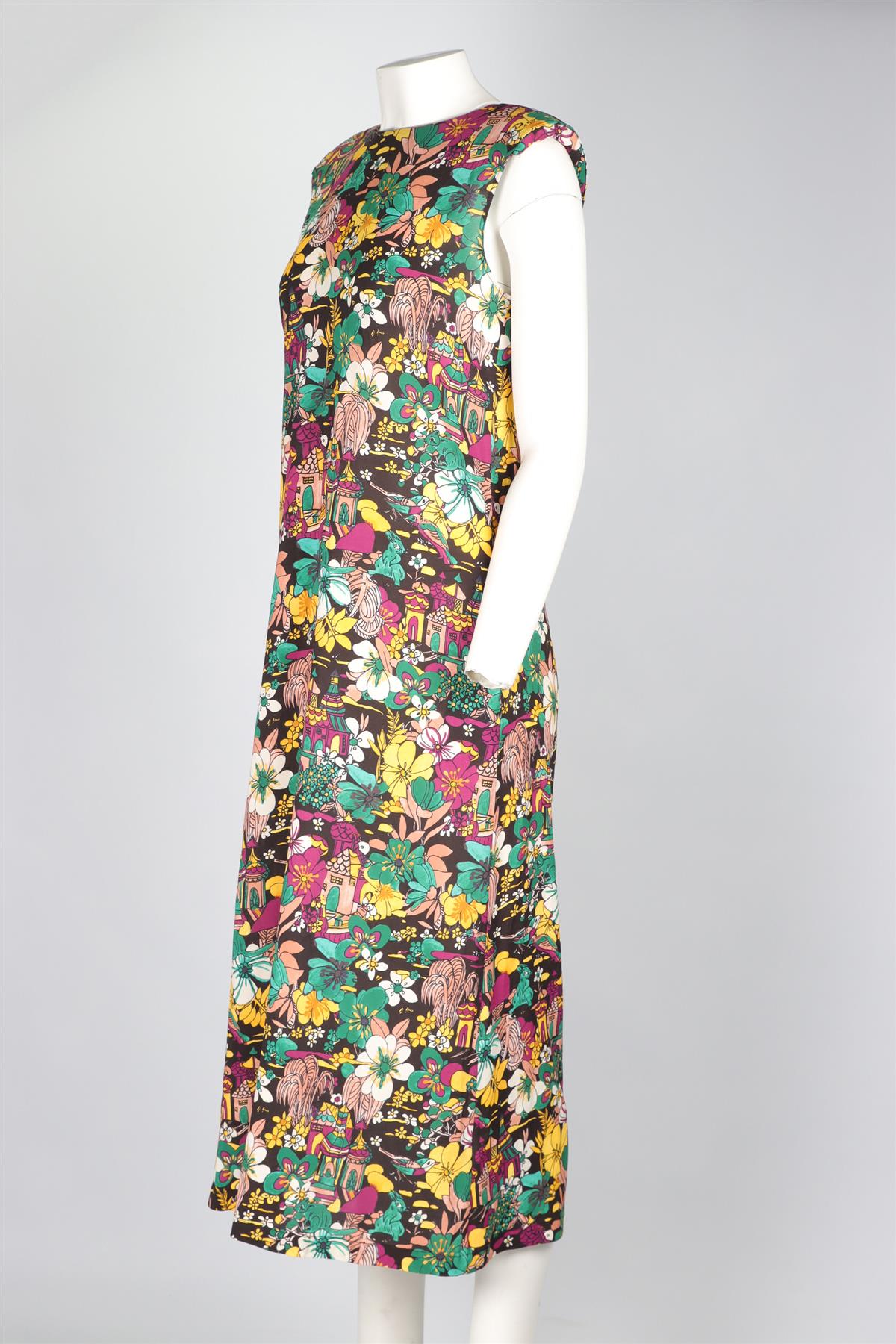 LA DOUBLEJ MULTI CREPE MAXI DRESS MEDIUM